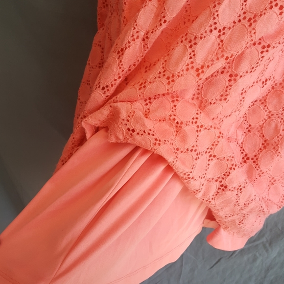 Coral maternity dress - Picture 5 of 6